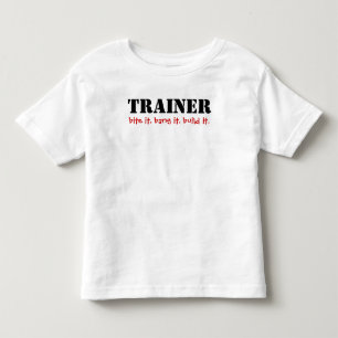 T-shirt Pour Les Tous Petits ENTRAÎNEUR, mords-le. bâtissez-le.