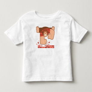 T-shirt Pour Les Tous Petits Epave-le Ralph Pounding Bricks