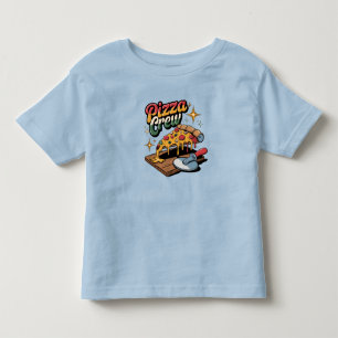 T-shirt Pour Les Tous Petits Équipage de pizza