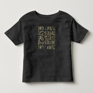 T-shirt Pour Les Tous Petits Équipe Camo 3e année Équipe Retour à l'école Ensei