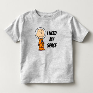 T-shirt Pour Les Tous Petits ESPACE   Charlie Astronaut Brown