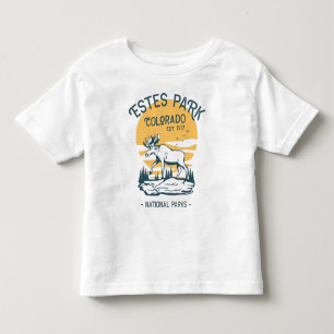 T-shirt Pour Les Tous Petits Estes Park Colorado National Park Elk Sunset