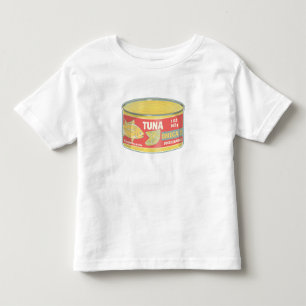 T-shirt Pour Les Tous Petits Étanche de thon en conserve de poisson rétro
