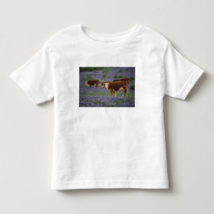 T-shirt Pour Les Tous Petits États-Unis, Texas, Texas Hill Country, Hereford