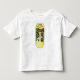 T-shirt Pour Les Tous Petits Étiquette bien choisi de raisins de Keuka de lac