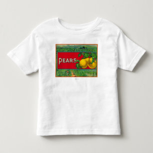 T-shirt Pour Les Tous Petits Étiquette courant de caisse de poire