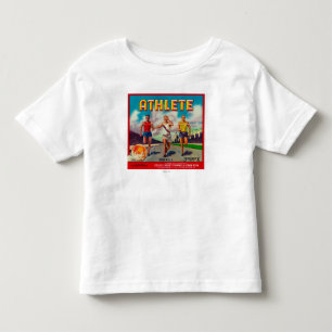 T-shirt Pour Les Tous Petits Étiquette de caisse d'agrume de marque d'athlète