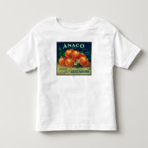 T-shirt Pour Les Tous Petits Étiquette de caisse d'Anaco Apple