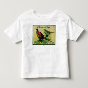 T-shirt Pour Les Tous Petits Étiquette de caisse de Ridge Apple de faisan