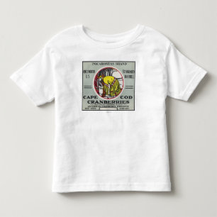 T-shirt Pour Les Tous Petits Étiquette de canneberge de marque de Cape Cod