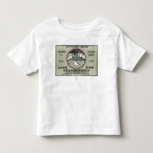 T-shirt Pour Les Tous Petits Étiquette de canneberge de marque de cuirassé de