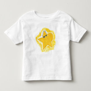T-shirt Pour Les Tous Petits Étoile jaune brillante