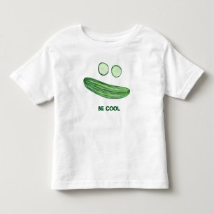 T-shirt Pour Les Tous Petits Être COOL en tant que Concombre Funny Watercolor F