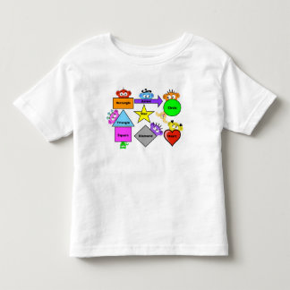 T-shirt Pour Les Tous Petits Étude de la chemise : Formes avec l'équipage