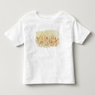 T-shirt Pour Les Tous Petits Étude du Christ portant la croix (craie et lavage