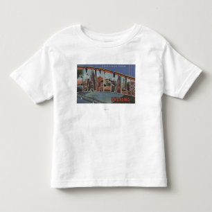 T-shirt Pour Les Tous Petits Evansville, Indiana - grandes scènes de lettre