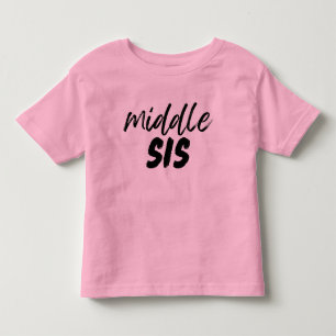 T-shirt Pour Les Tous Petits FAIRE-PART soeur du SIS MIDDLE, cadeau de frère