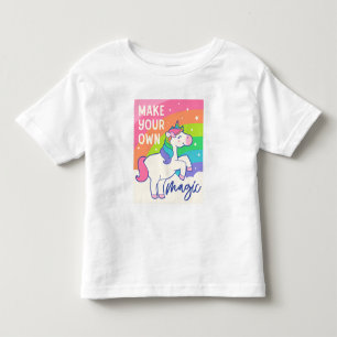 T-shirt Pour Les Tous Petits Faites votre propre magie   Cute Unicorn