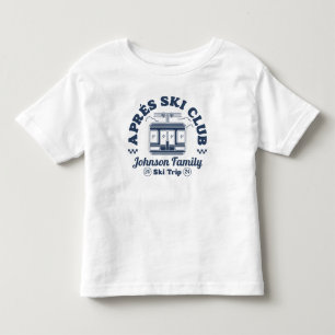 T-shirt Pour Les Tous Petits Famille Amis Après-Ski Personnalisé Groupe Voyage