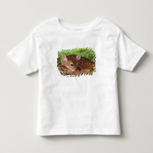 T-shirt Pour Les Tous Petits Faon de Cerf à queue blanche âgé de deux jours, Ke