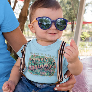 T-shirt Pour Les Tous Petits Feelin' Super Retro les années 70 Vintage Psychédé