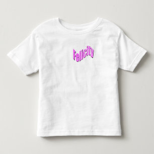 T-shirt Pour Les Tous Petits Felicity nom en rose,