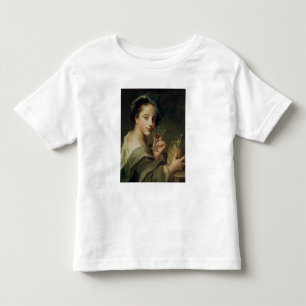 T-shirt Pour Les Tous Petits Femme avec un verre de vin