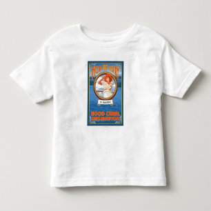 T-shirt Pour Les Tous Petits Ferry pour femme - Hood Canal, Washington