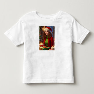 T-shirt Pour Les Tous Petits Festif Pinup Beauté - Art à thème de Noël Imprimer