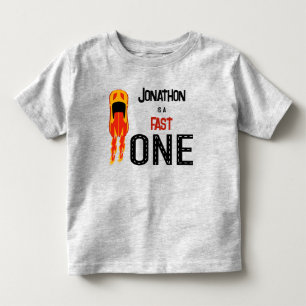 T-shirt Pour Les Tous Petits Fête du premier anniversaire de la course Fast ONE