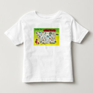 T-shirt Pour Les Tous Petits Feuille de route de l'état, salutations de