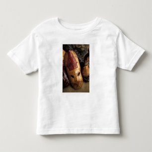 T-shirt Pour Les Tous Petits Fidji, masques de Viti Levu sur un marché de ville