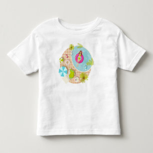 T-shirt Pour Les Tous Petits Fille de piscine en bikini plage d'été
