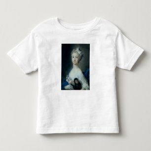 T-shirt Pour Les Tous Petits Fille tenant un singe