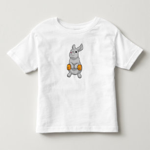 T-shirt Pour Les Tous Petits Fitness Rabbit Dumbbell