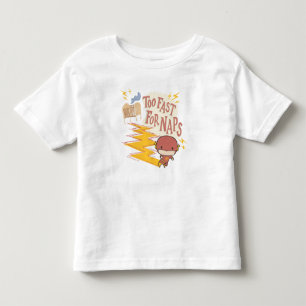 T-shirt Pour Les Tous Petits Flash Chibi Trop Rapide Pour Les Naps
