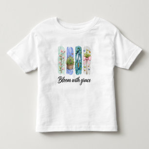 T-shirt Pour Les Tous Petits Fleur avec Grace Garden Floral Art