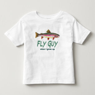 T-shirt Pour Les Tous Petits Fly Fly de truite arc-en-ciel