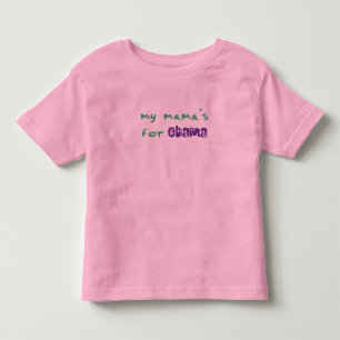 T-shirt Pour Les Tous Petits For Obama Toddler Ringer de ma maman