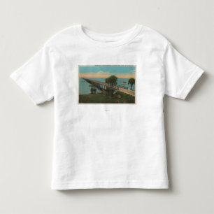 T-shirt Pour Les Tous Petits Fort Myers, la Floride - vue de traînée Bridg de