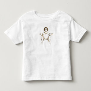 T-shirt Pour Les Tous Petits Forte fille Vintage Illustration de poids de levag