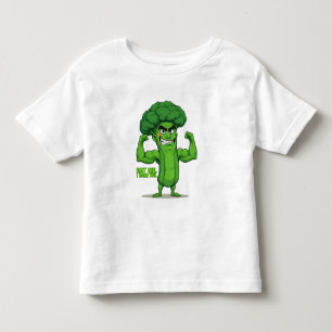 T-shirt Pour Les Tous Petits Forte Légume Club-Flexing Broccoli Drôle Cartoon