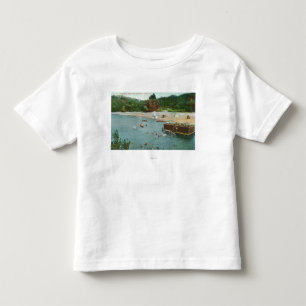 T-shirt Pour Les Tous Petits Foules nageant en rivière russe