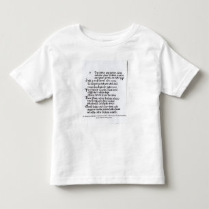 T-shirt Pour Les Tous Petits Fragment Divina Commedia de Dante de '
