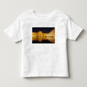 T-shirt Pour Les Tous Petits France, Paris, Musée du Louvre la nuit.
