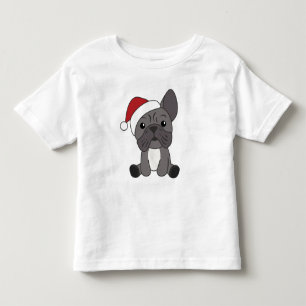 T-shirt Pour Les Tous Petits French Bulldog Christmas Snow Winter Animals