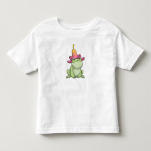 T-shirt Pour Les Tous Petits Frog with Plumeria