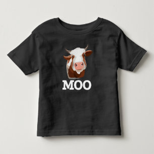 T-shirt Pour Les Tous Petits Funny Cow Moo Humour animal de ferme