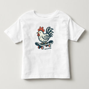 T-shirt Pour Les Tous Petits Funny Skateboard Farm poulet personnalisé