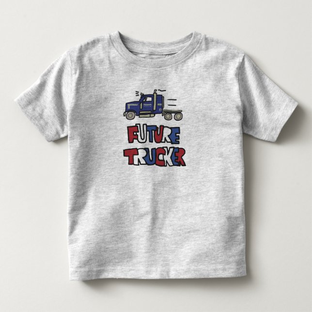 T-shirt Pour Les Tous Petits Futur camionneur (Devant)